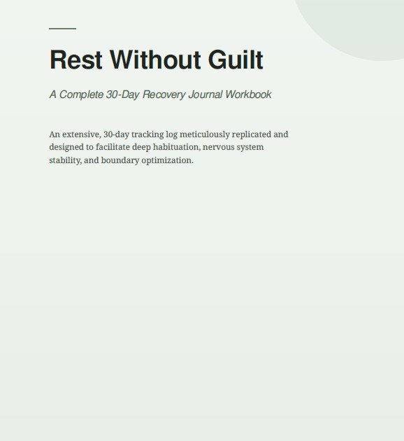 Burnout Recovery Journal