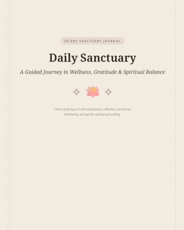30-day journal for mental wellness, gratitude and spiritual balance